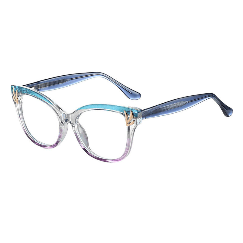 Coverdalee Cat Eye Purple Glasses