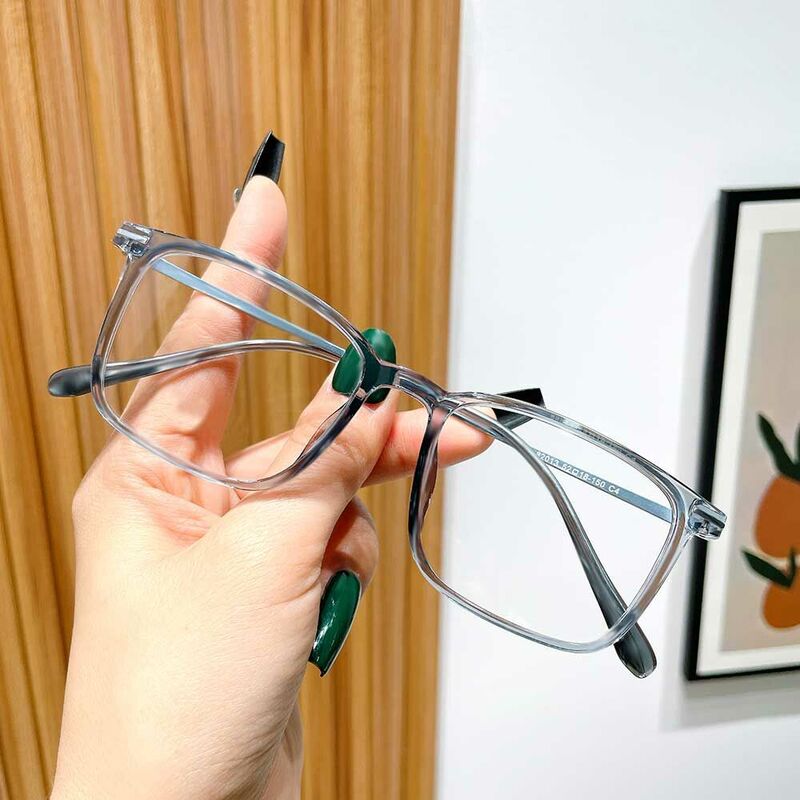 Wells Rectangle Blue Glasses