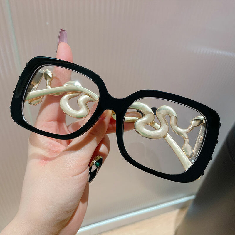 Duncan Square Black Glasses