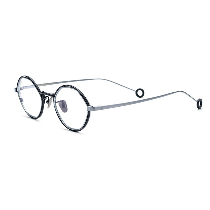 Hamilton Oval Silver Glasses