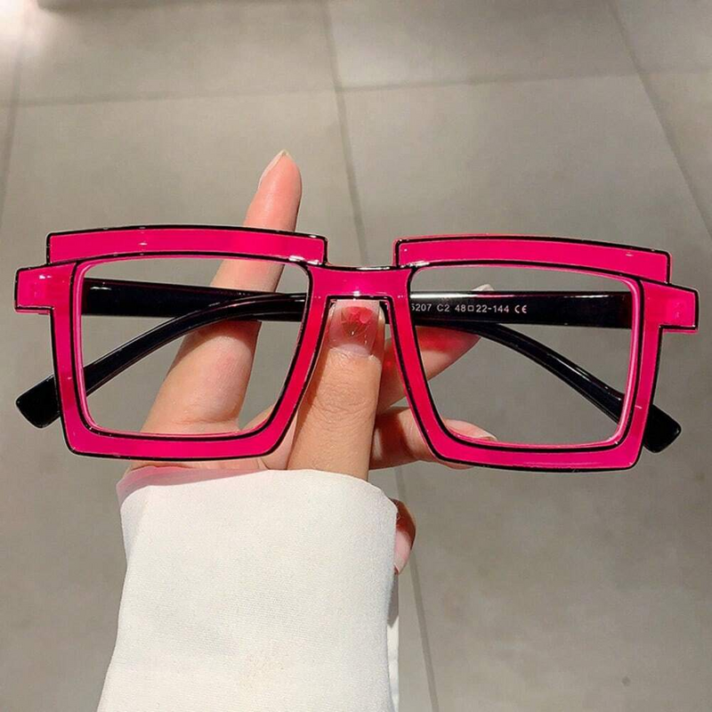 Flossie Square Pink Glasses