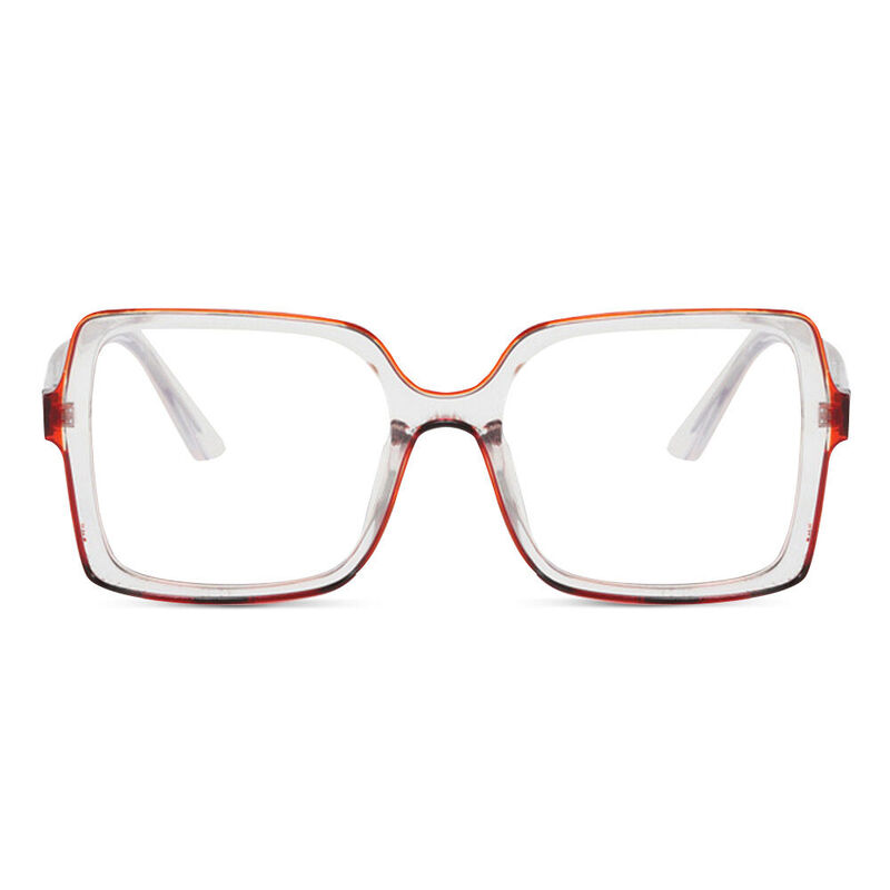 Murr Square Orange Glasses
