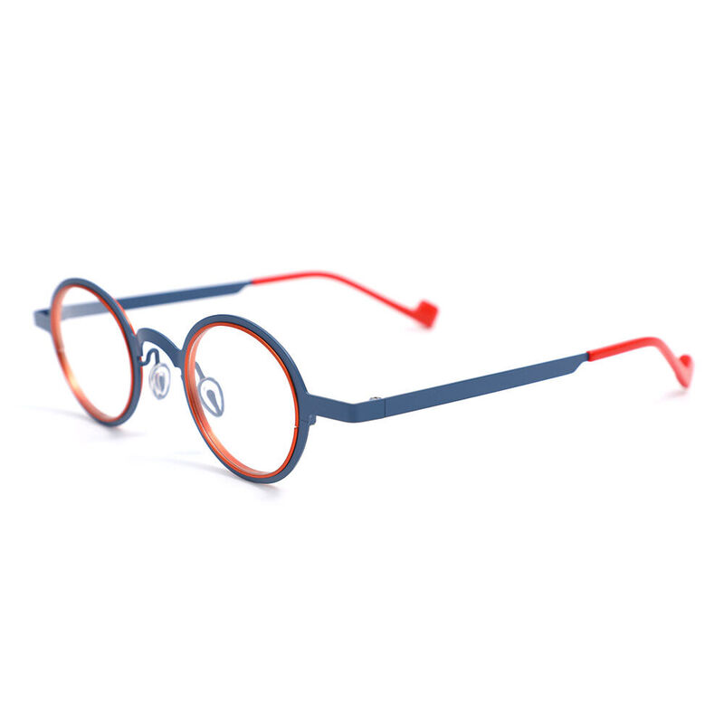 Setllie Round Blue Glasses