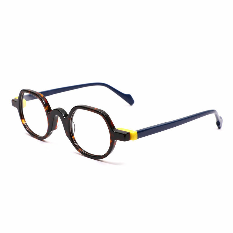Gaske Round Tortoise Glasses