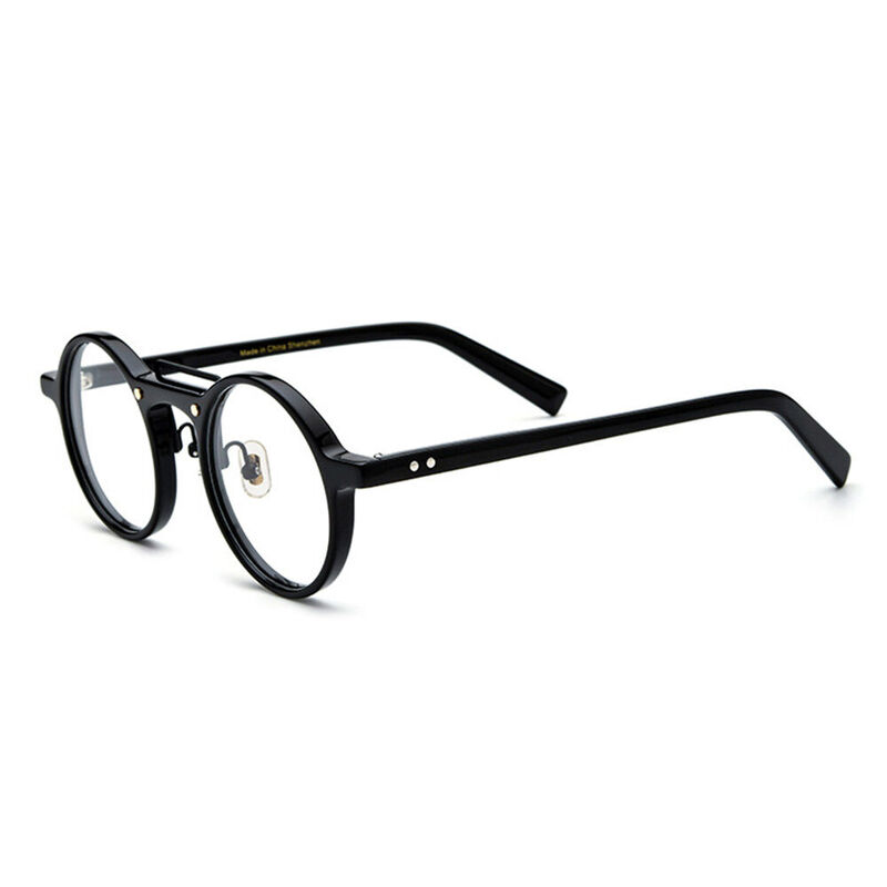 Barrie Runde Schwarze Brille