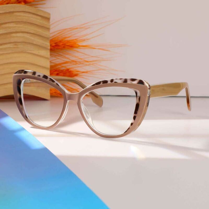 Rockefelle Cat Eye Gray Glasses