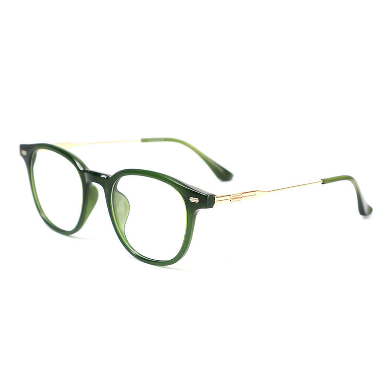 Alger Square Green Glasses