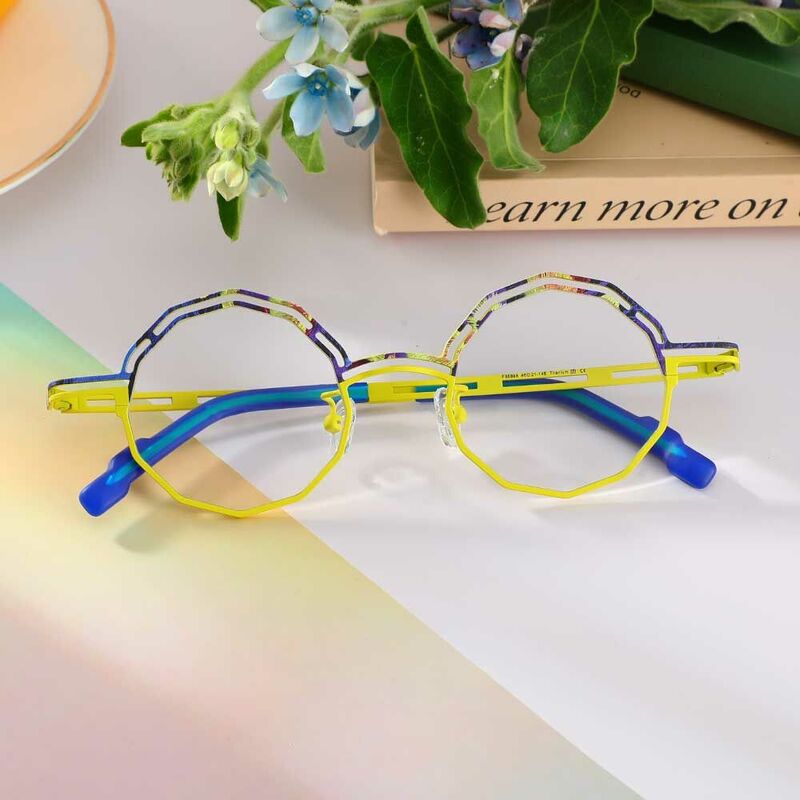 Galbraith Geometric Yellow Glasses