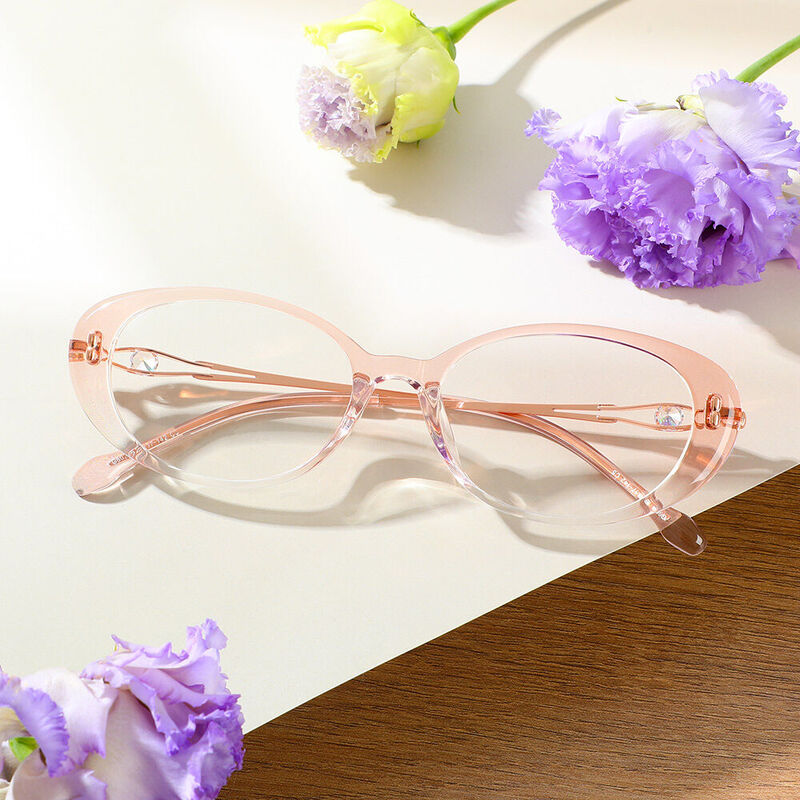 Lunettes de Vue Paddy Cat Eye Rose