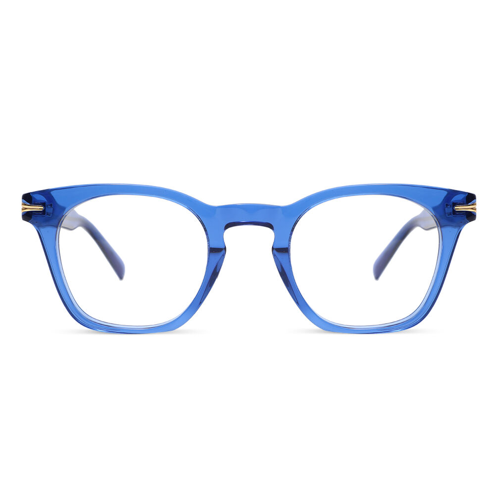 Euphemie Quadratische Blaue Brille