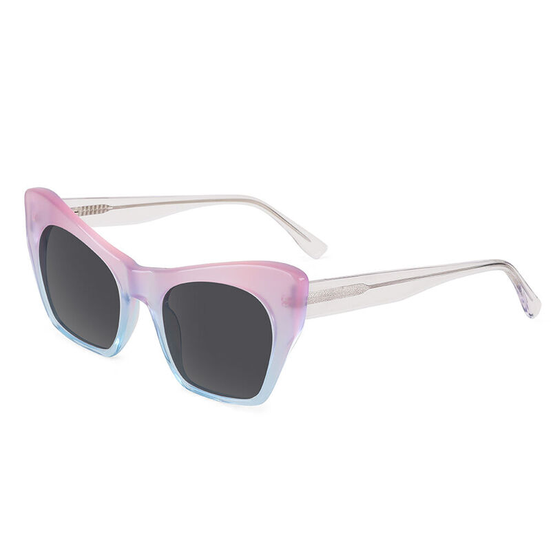 On Stage Cat Eye Pink/Blue Sunglasses