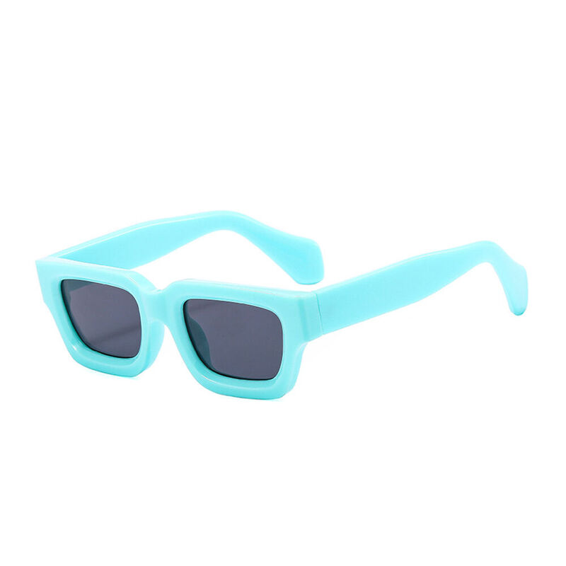 Croquet Rectangle Blue Sunglasses