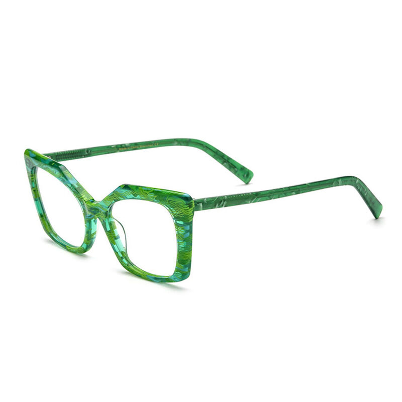 Marisa Cat Eye Green Glasses