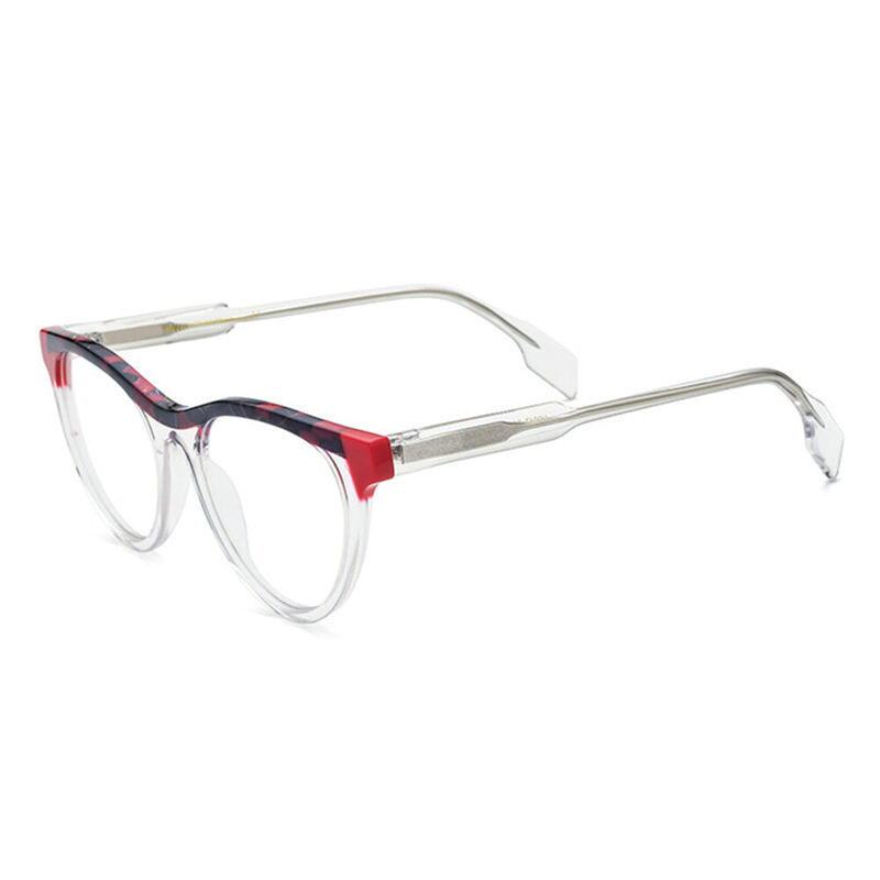 Attlee Cat Eye Clear Glasses