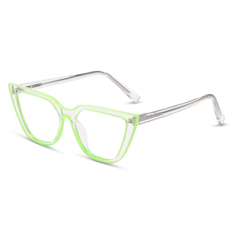 Elsa Cat Eye Green Glasses