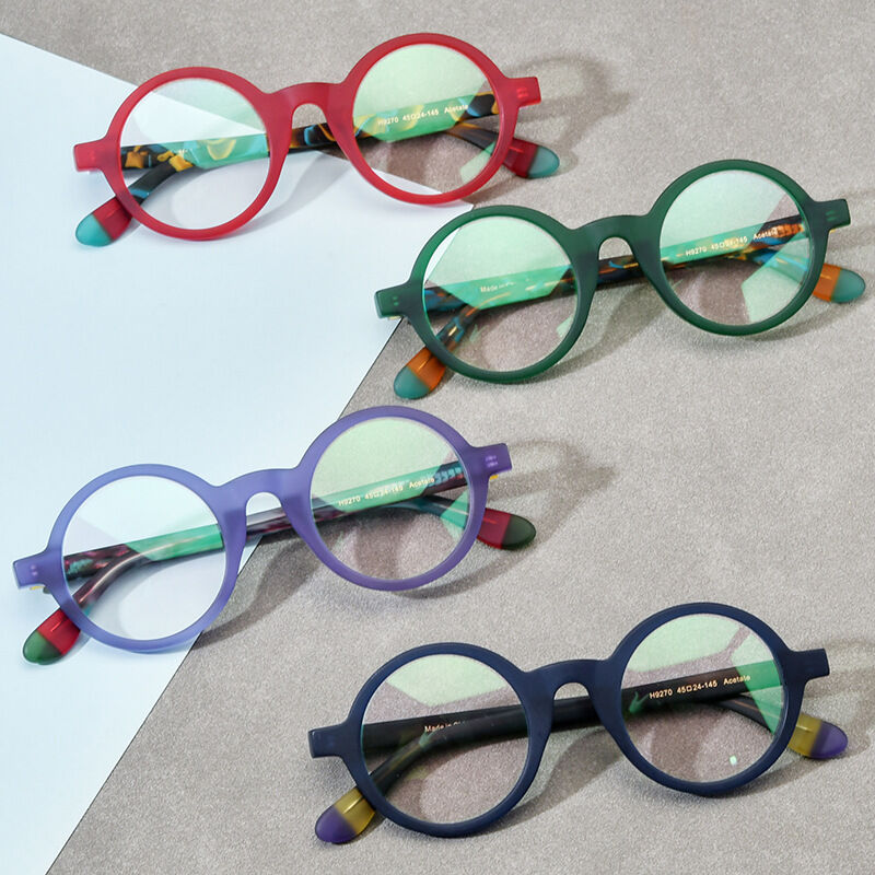 Adalis Round Purple Glasses