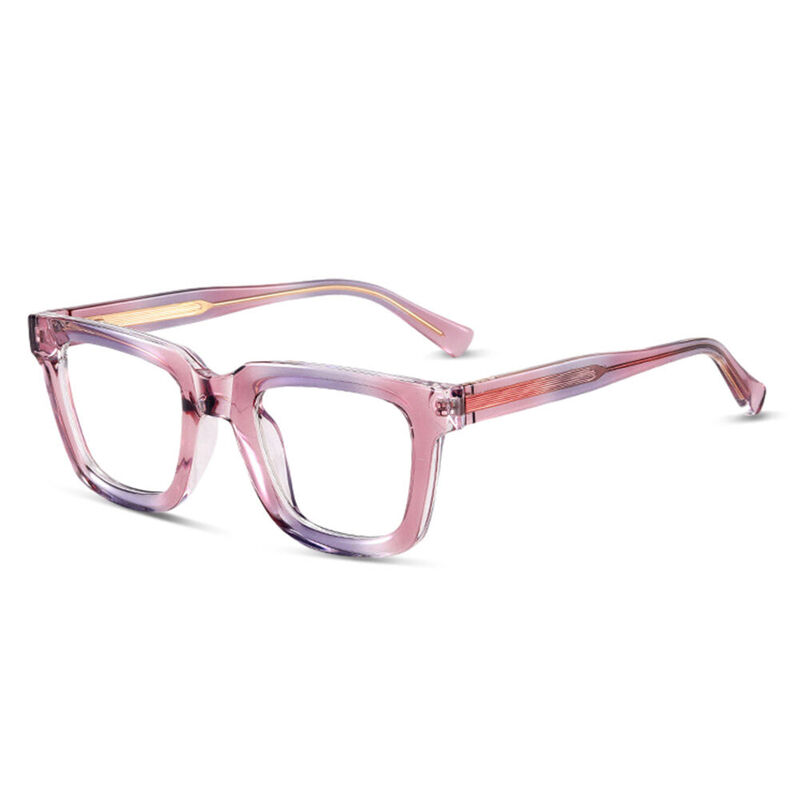 Dodd Square Pink Glasses