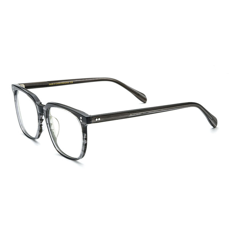 Hiram Square Gray Glasses