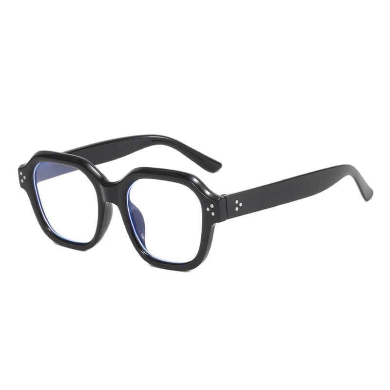 Geralic Geometric Black Glasses