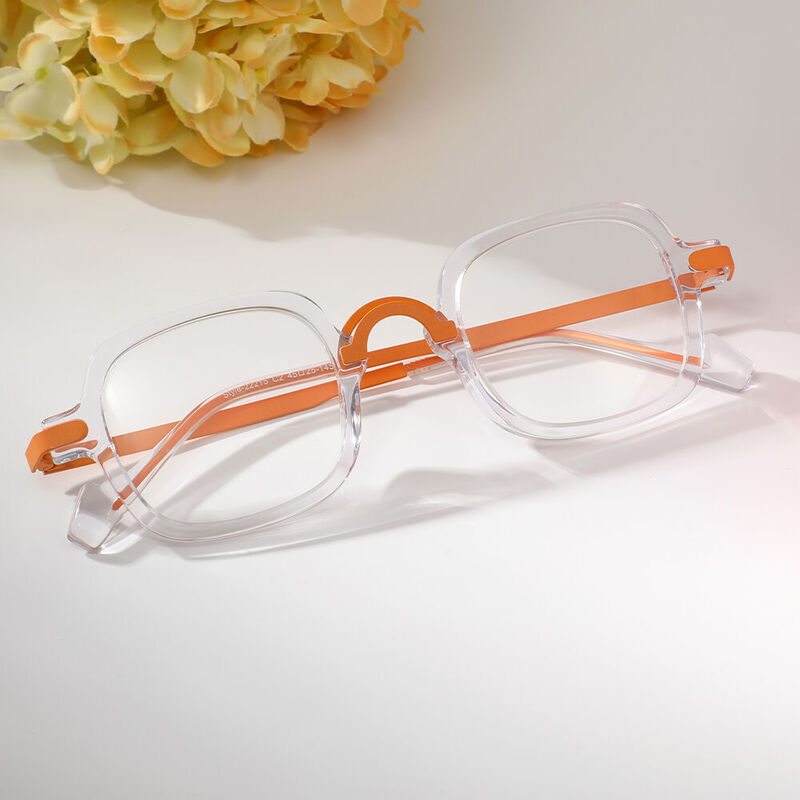 Sapir Square Clear Glasses