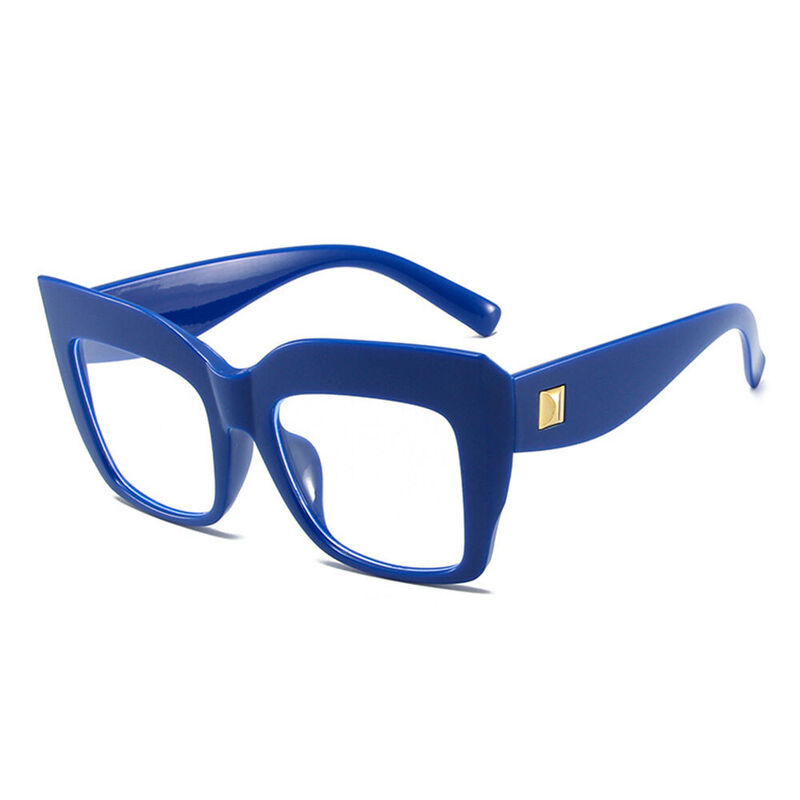 Beaufort Cat Eye Blue Glasses