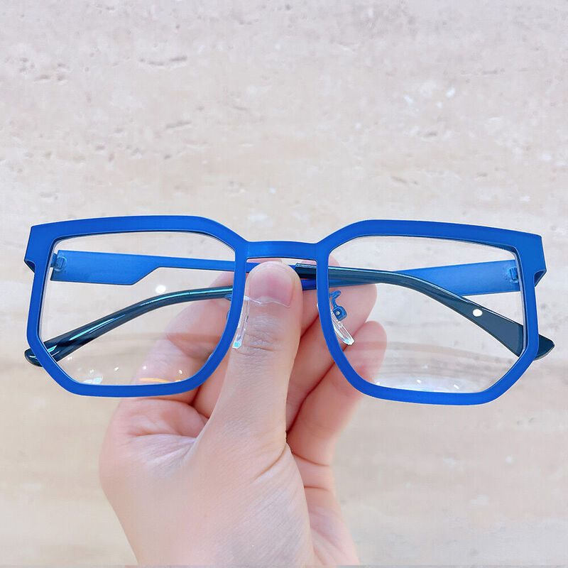 Bello Geometric Blue Glasses