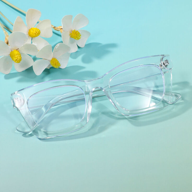 Ida Square Clear Glasses