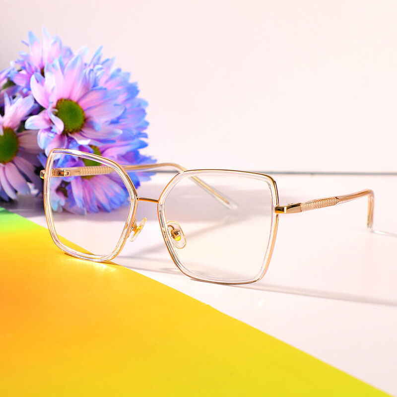 Hemingwe Geometric Clear Glasses