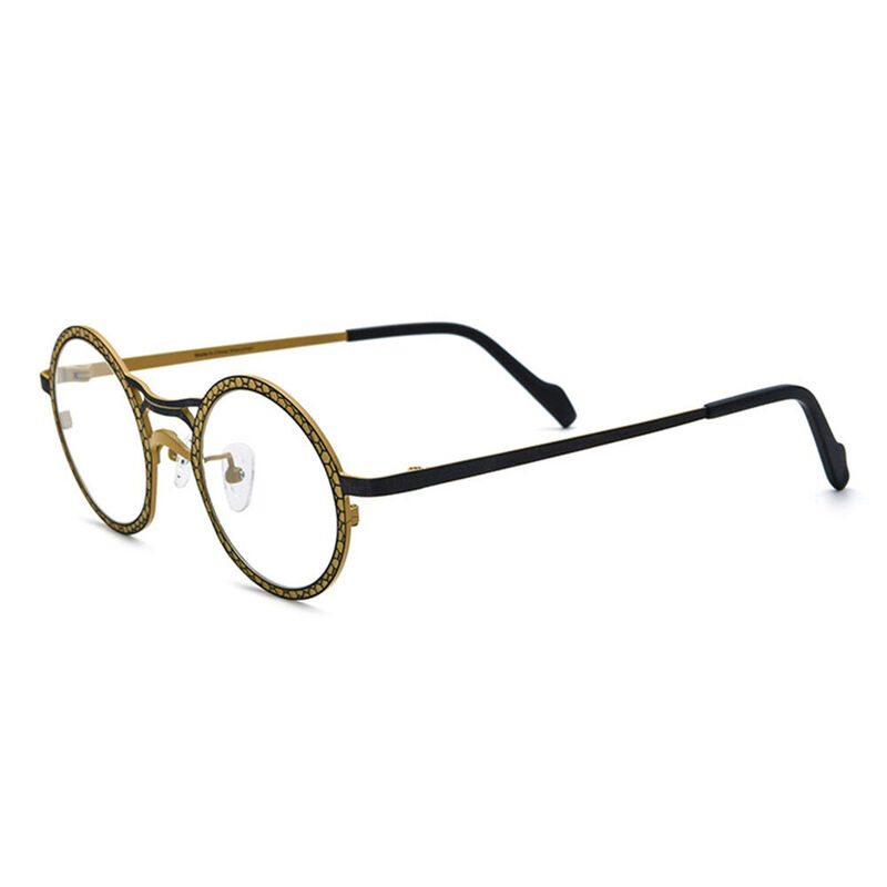 Bart Runde Gelbe Brille