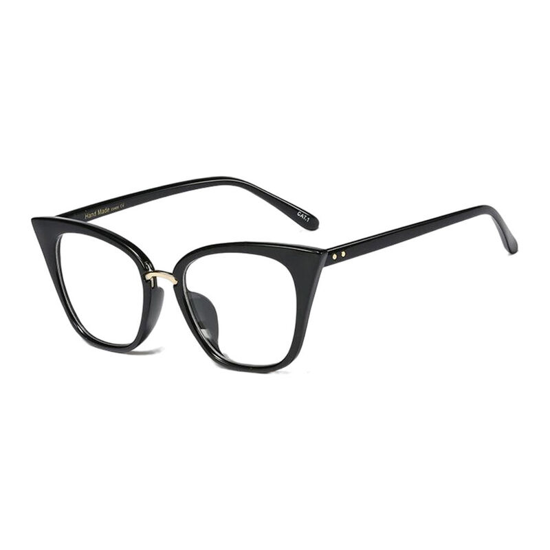 Alma Cat-Eye Black Glasses