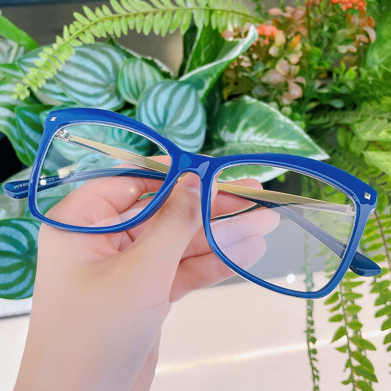 Adaire Cat Eye Blue Glasses