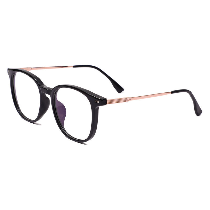 Gaske Square Black Gold Glasses