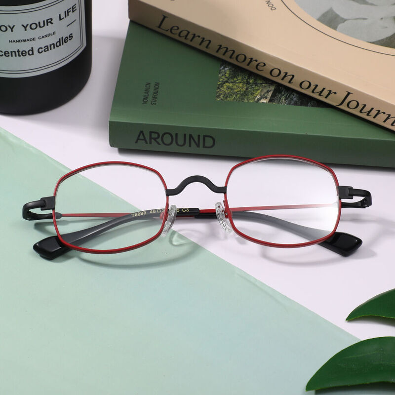 Octave Square Red Glasses