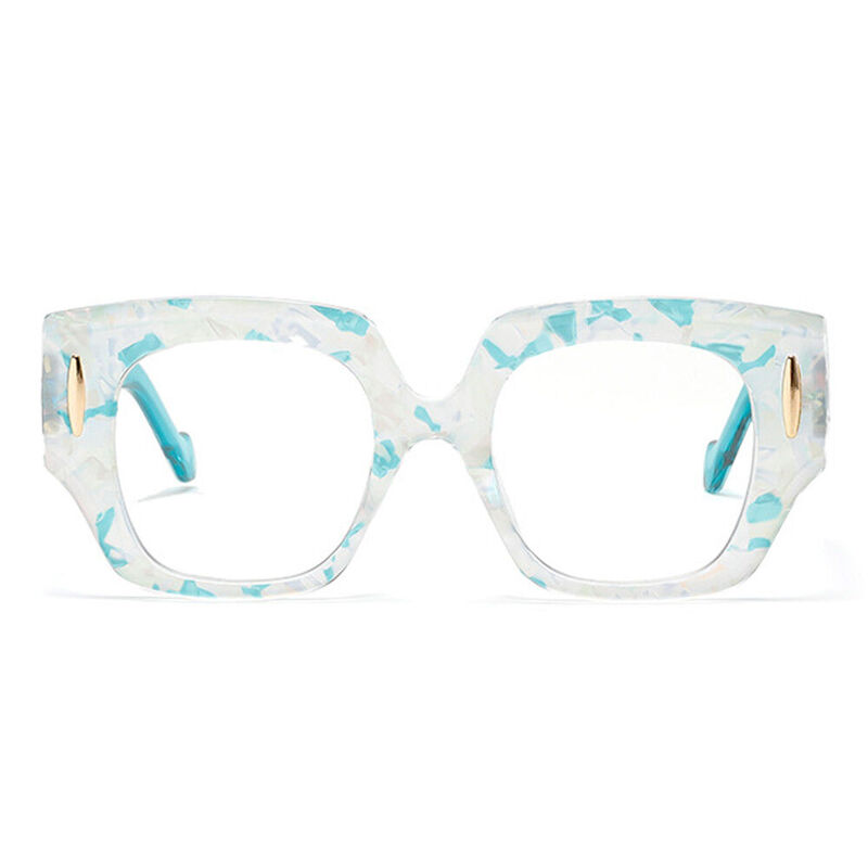 Giles Square Blue Glasses