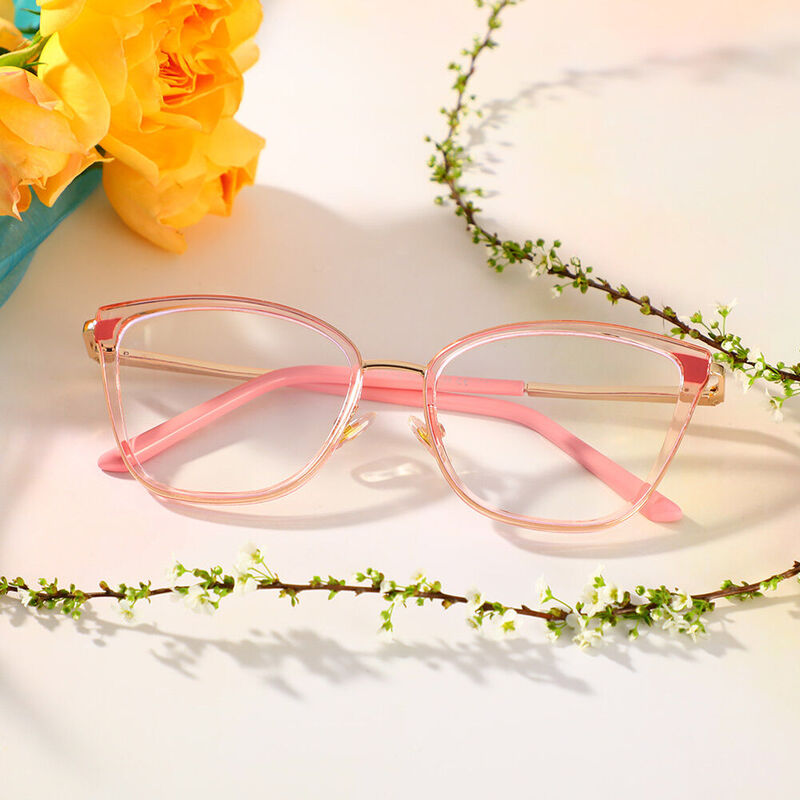 Bowen Cat Eye Rosa Brille