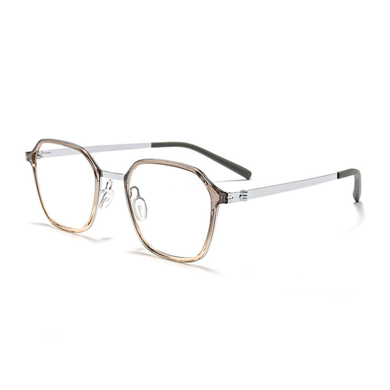 Lunettes de Vue Coli Géométrique Champagne