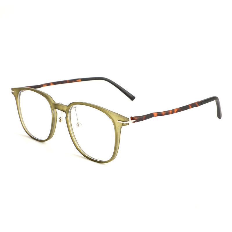 Mignon Square Green Glasses