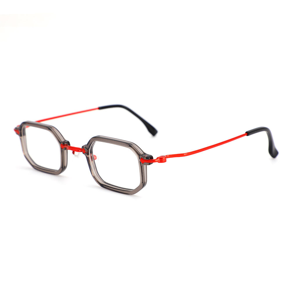 Perry Rectangle Grey Glasses