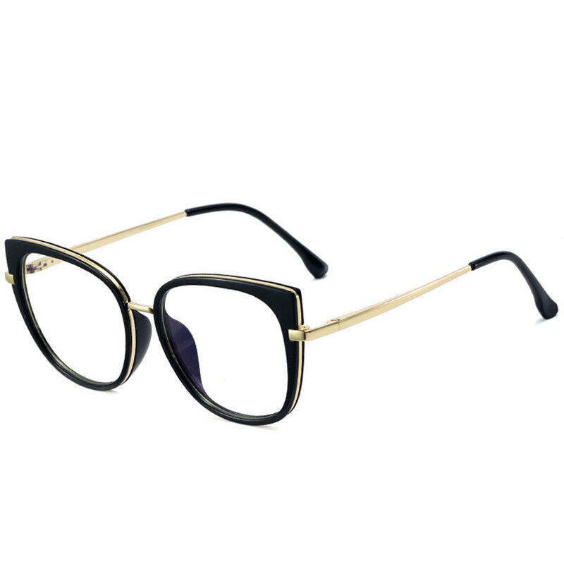 Daneil Cat Eye Black Glasses