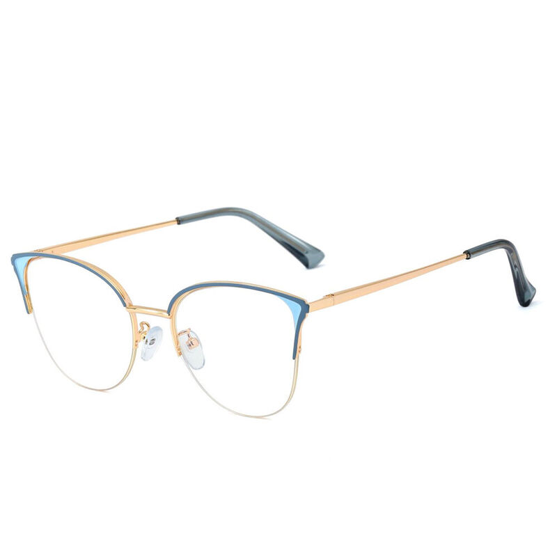 Inari Cat Eye Blue Glasses