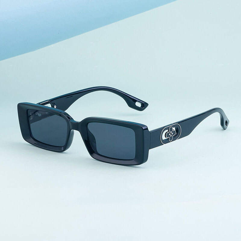 Strive Rectangle Black Sunglasses