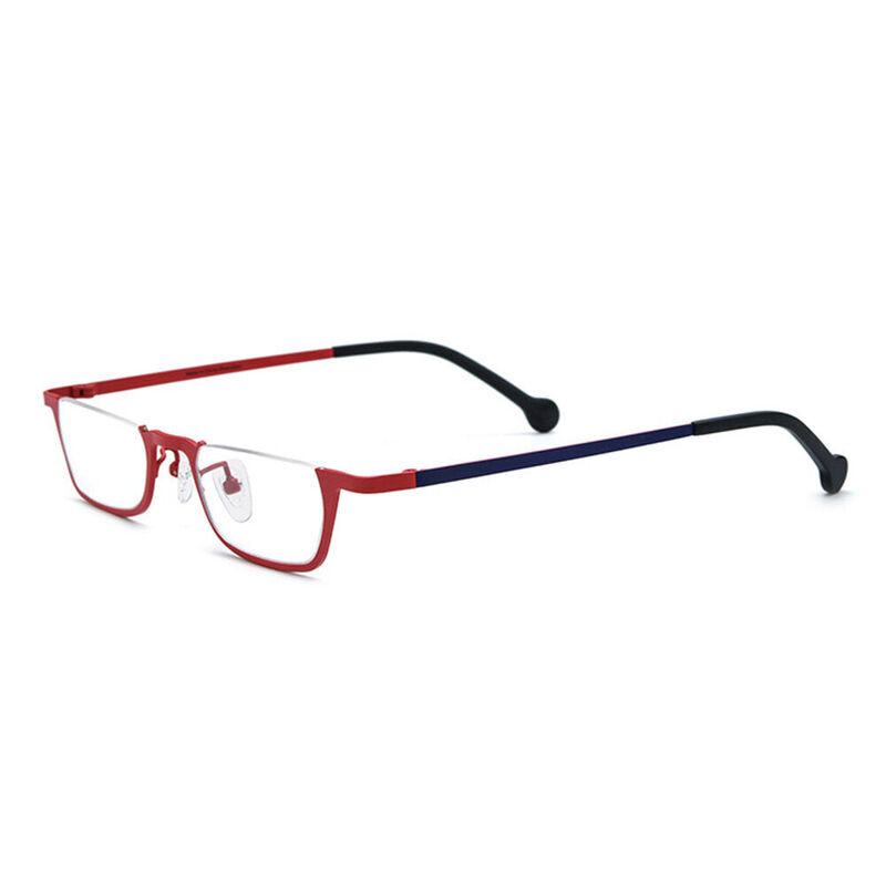 Horatio Rectangle Red Glasses
