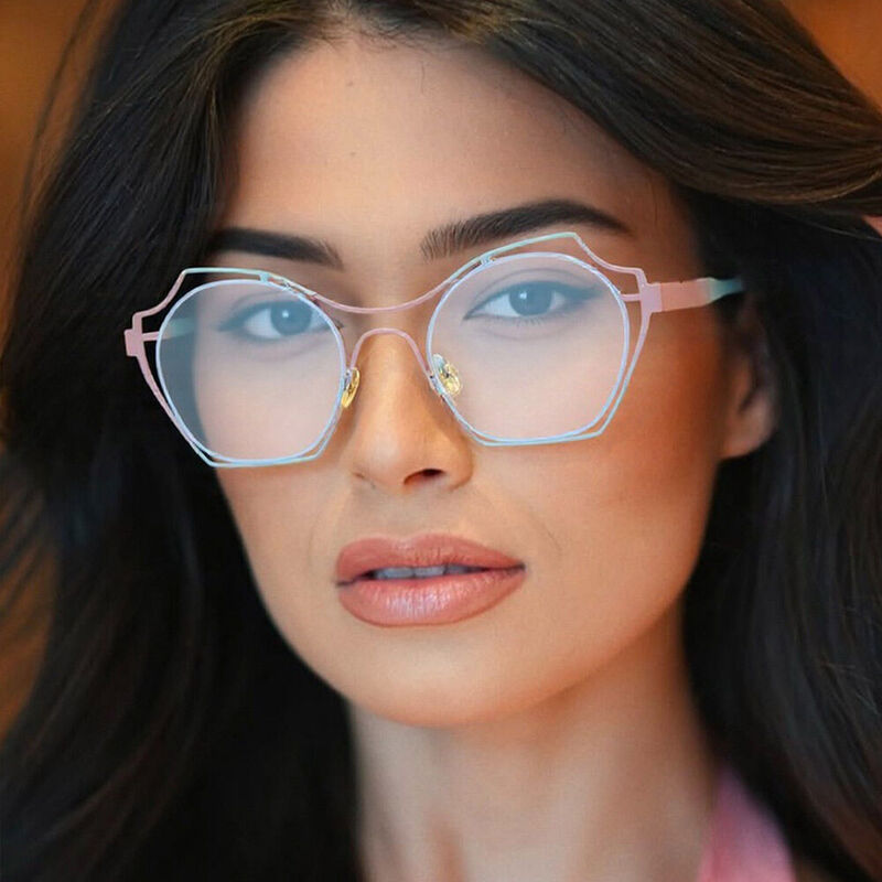 Foster Cat Eye Blue Glasses