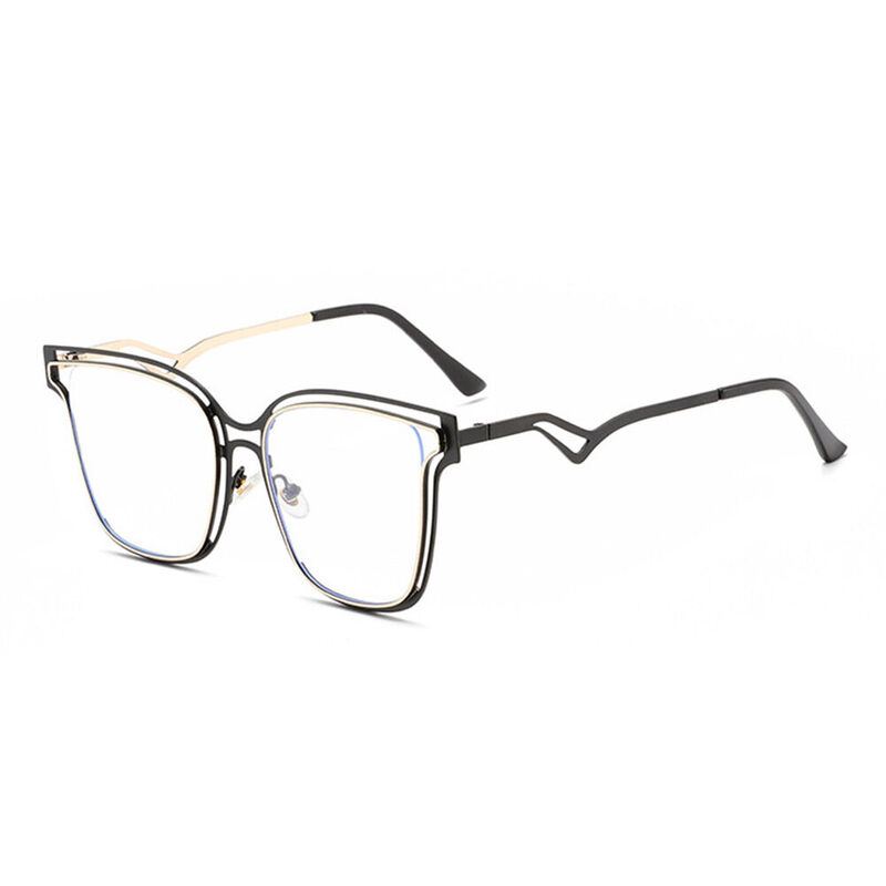 Steinbeck Square Black Glasses