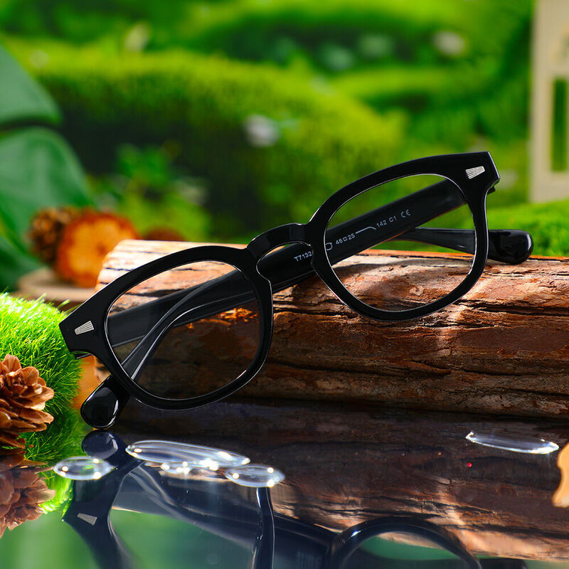 Lucien Square Black Glasses