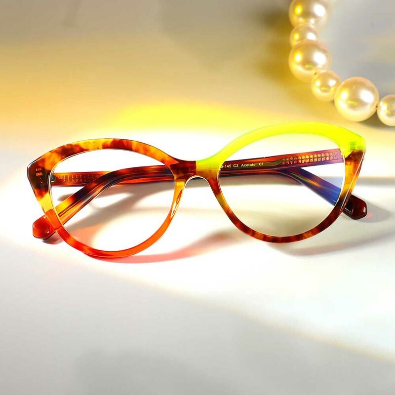 Lunettes de Vue Burnell Cat Eye Écaille