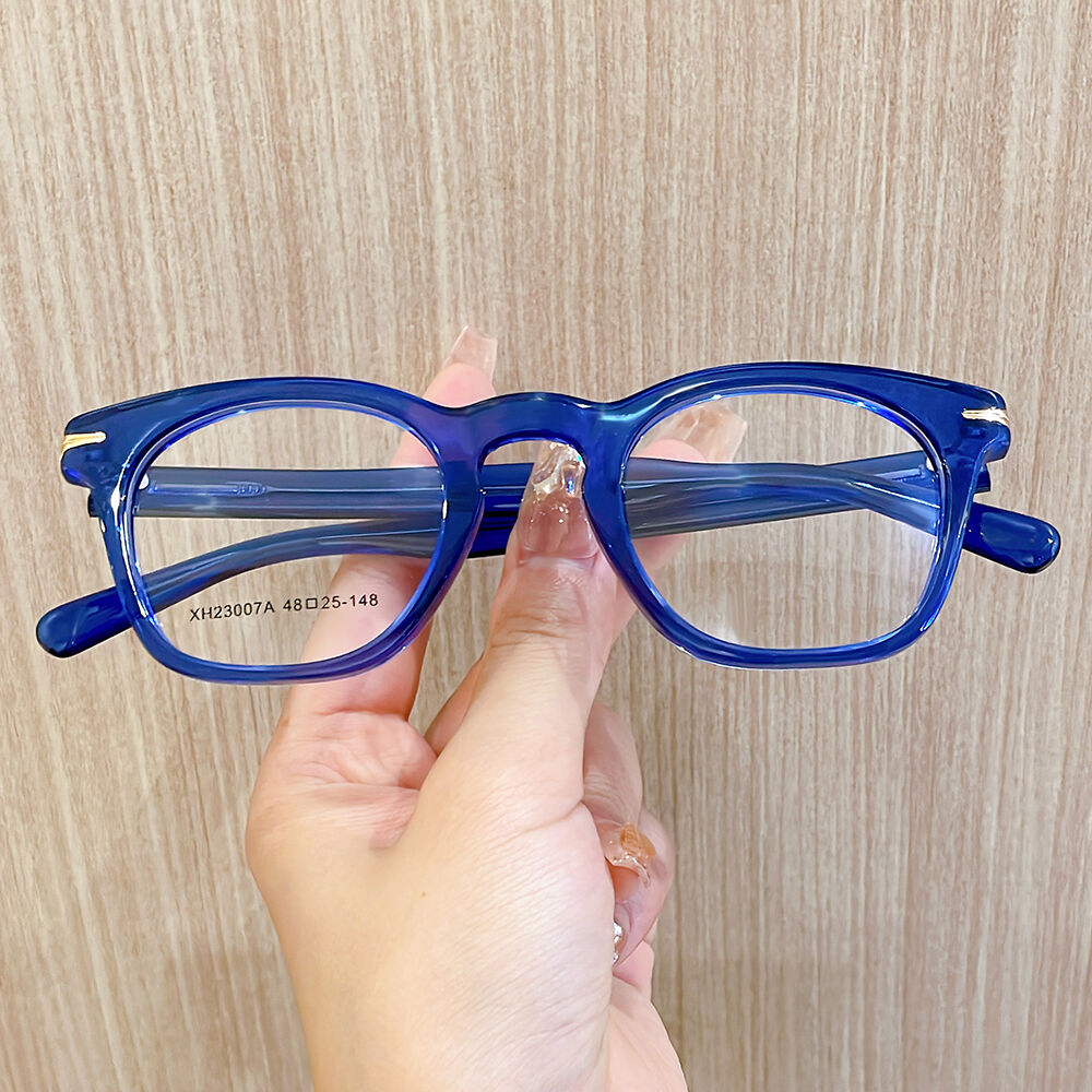 Euphemie Quadratische Blaue Brille