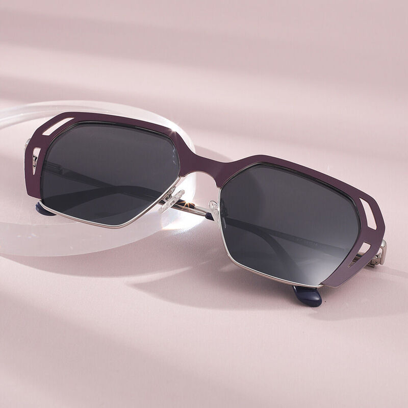 Transform Geometric Red Sunglasses
