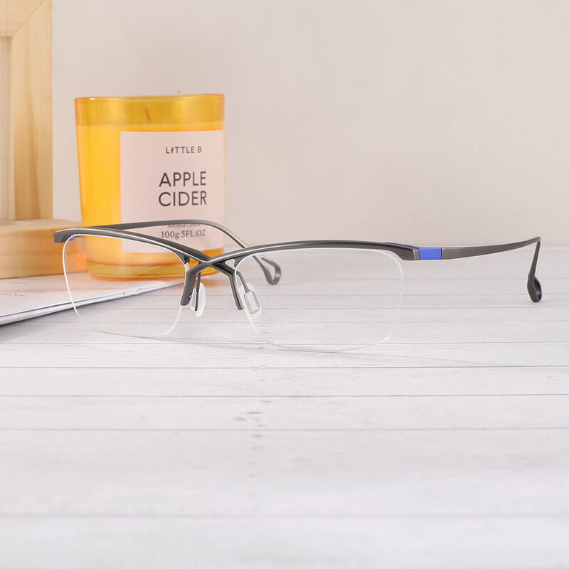 Destination Browline Gray Glasses