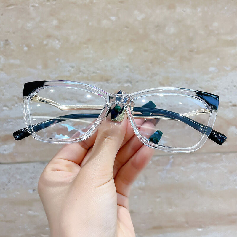 Ames Cat Eye Clear Glasses